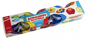 Песок радужный - набор из 5 цветов по 140 гр. с формочкой (Лори, Пт-015)